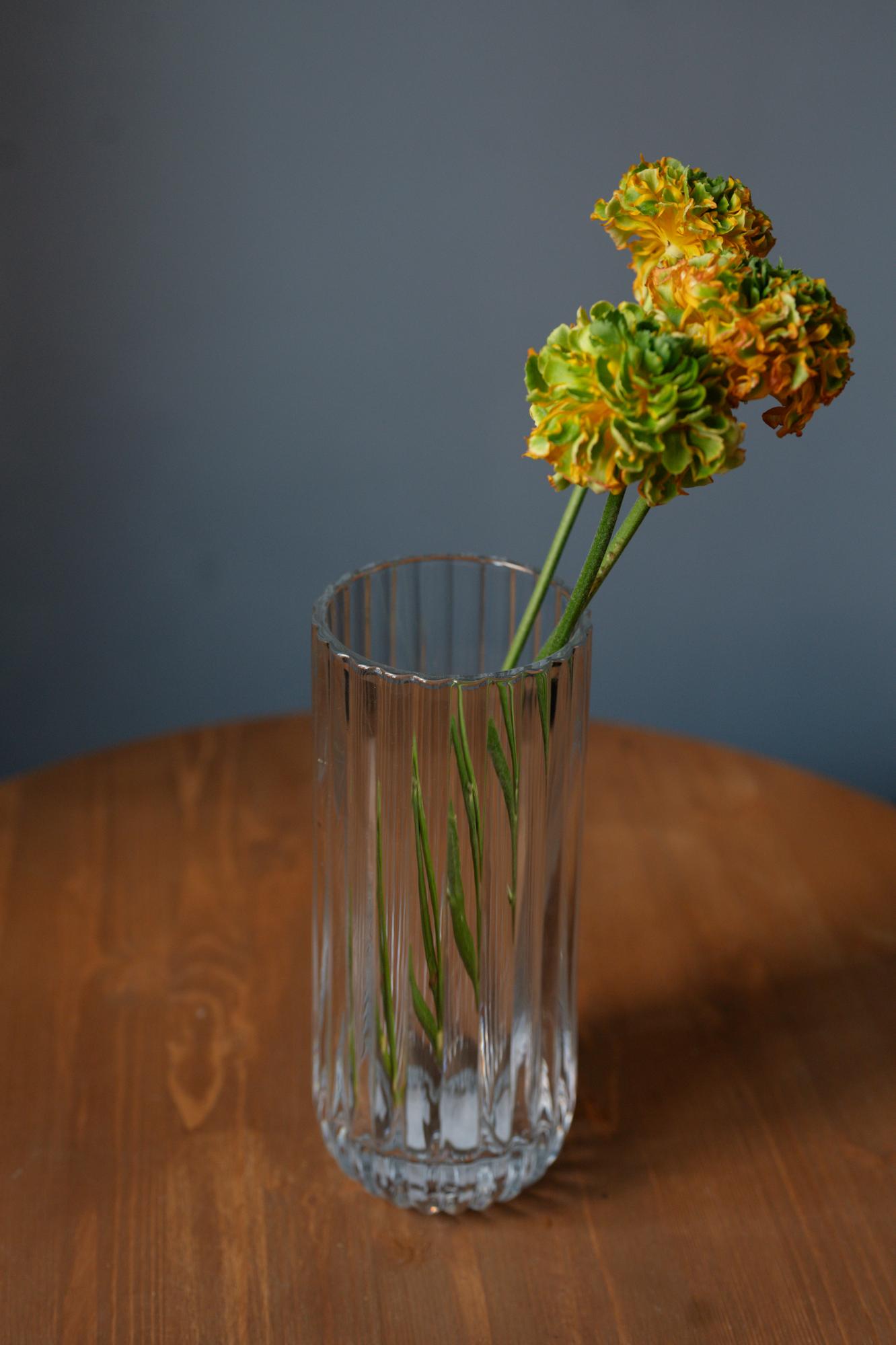 Ваза граненая прозрачная