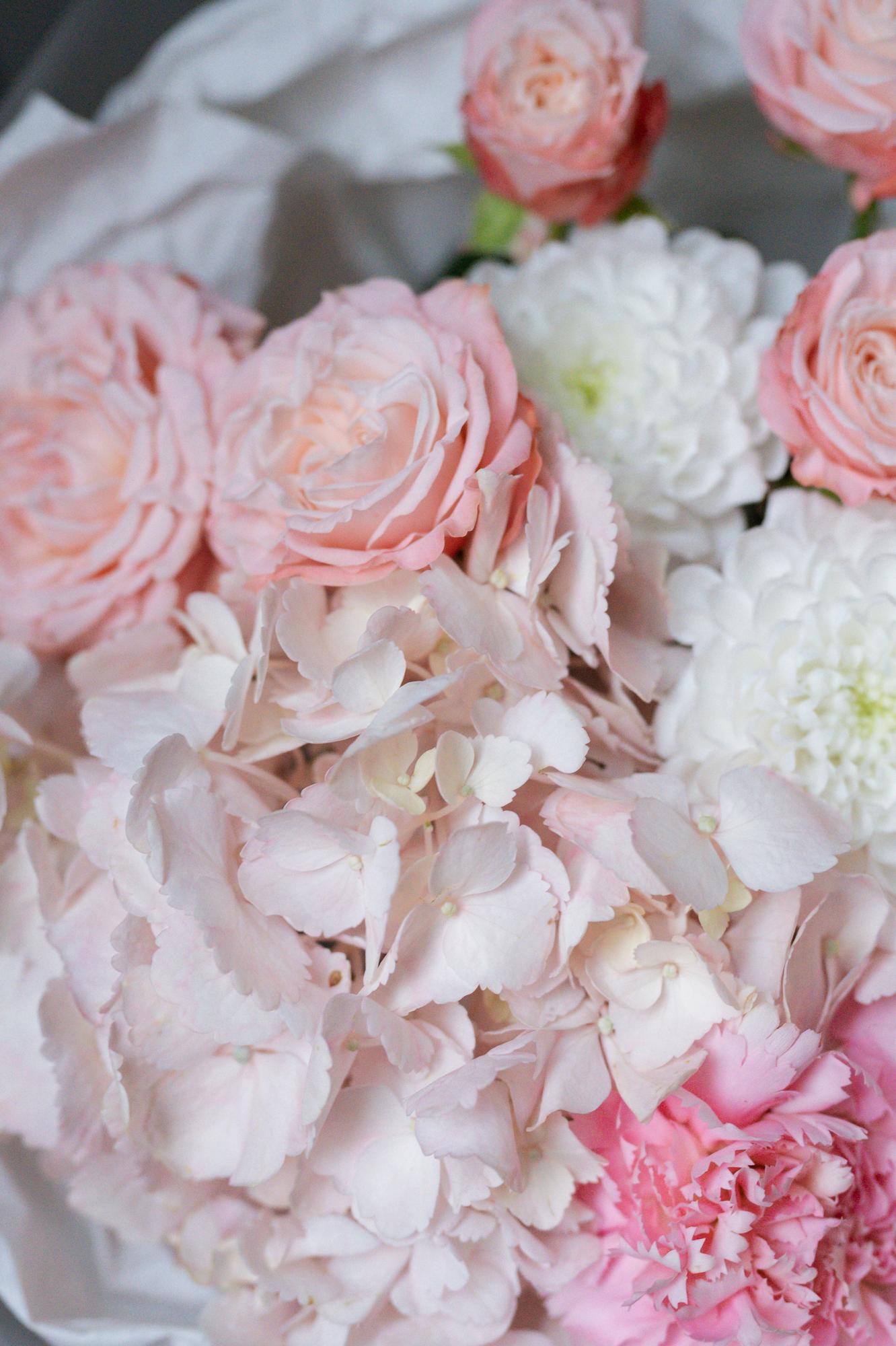 Букет "Малиновый крем"