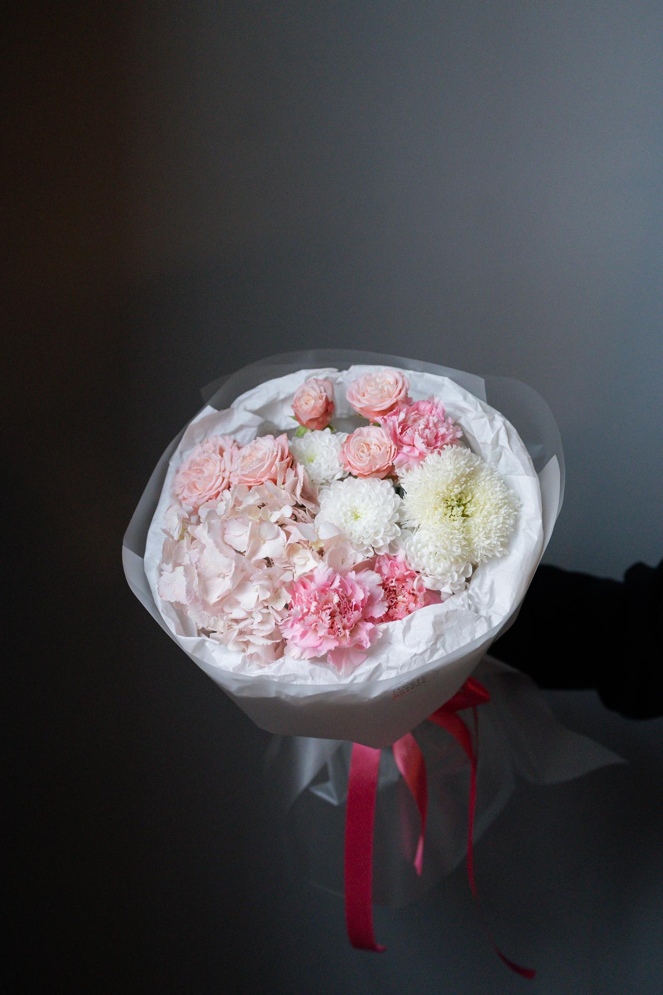 Букет "Малиновый крем"