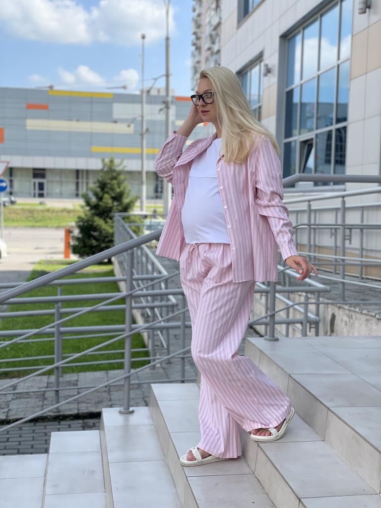 Костюм в пижамном стиле