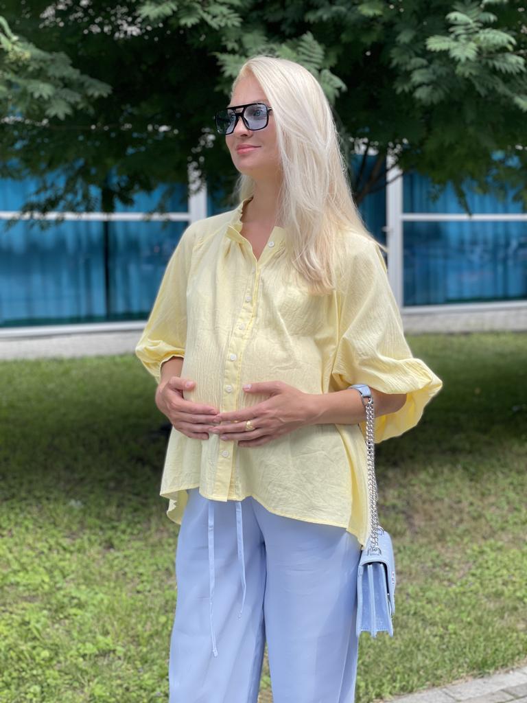 Блуза БОХО, желтая