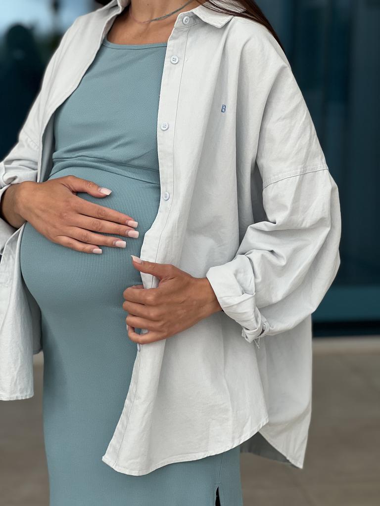 Джинсовая рубашка, голубой