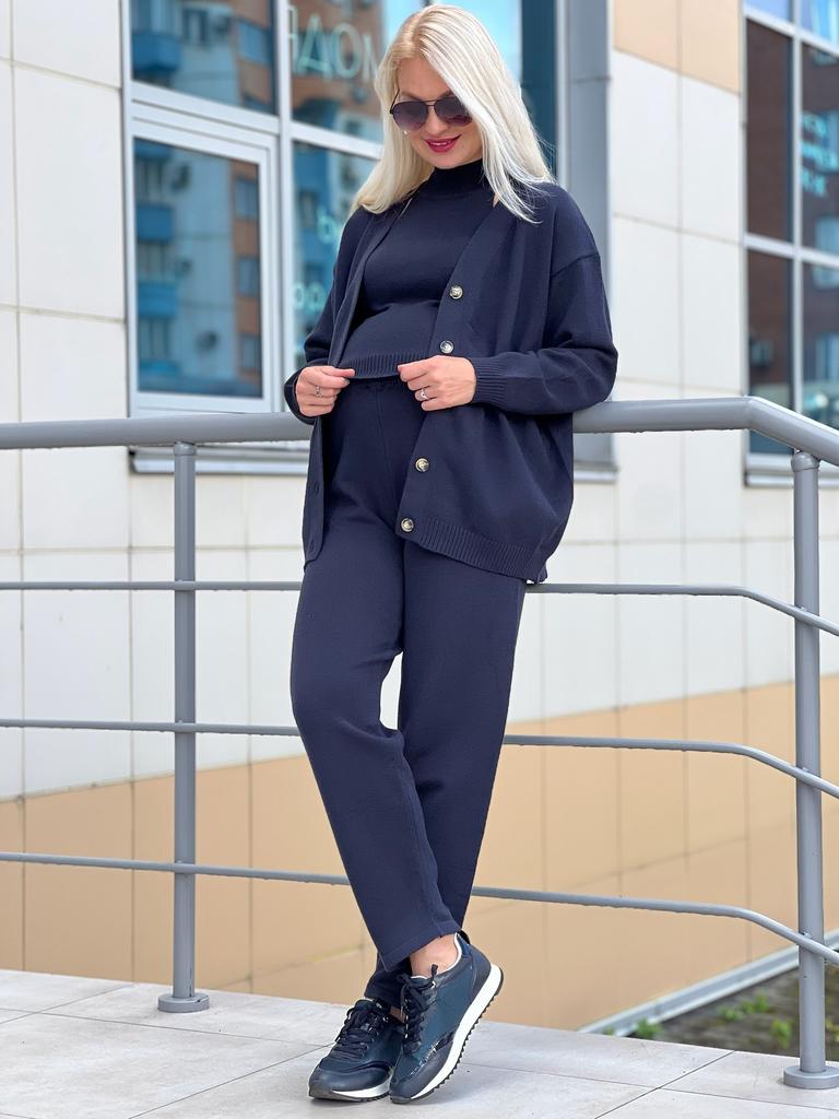 Костюм (кардиган, топ, брюки), меринос