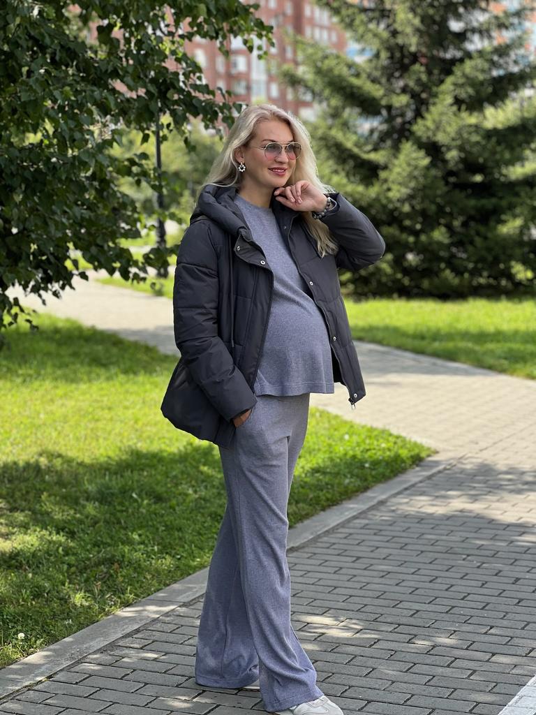 Костюм в рубчик