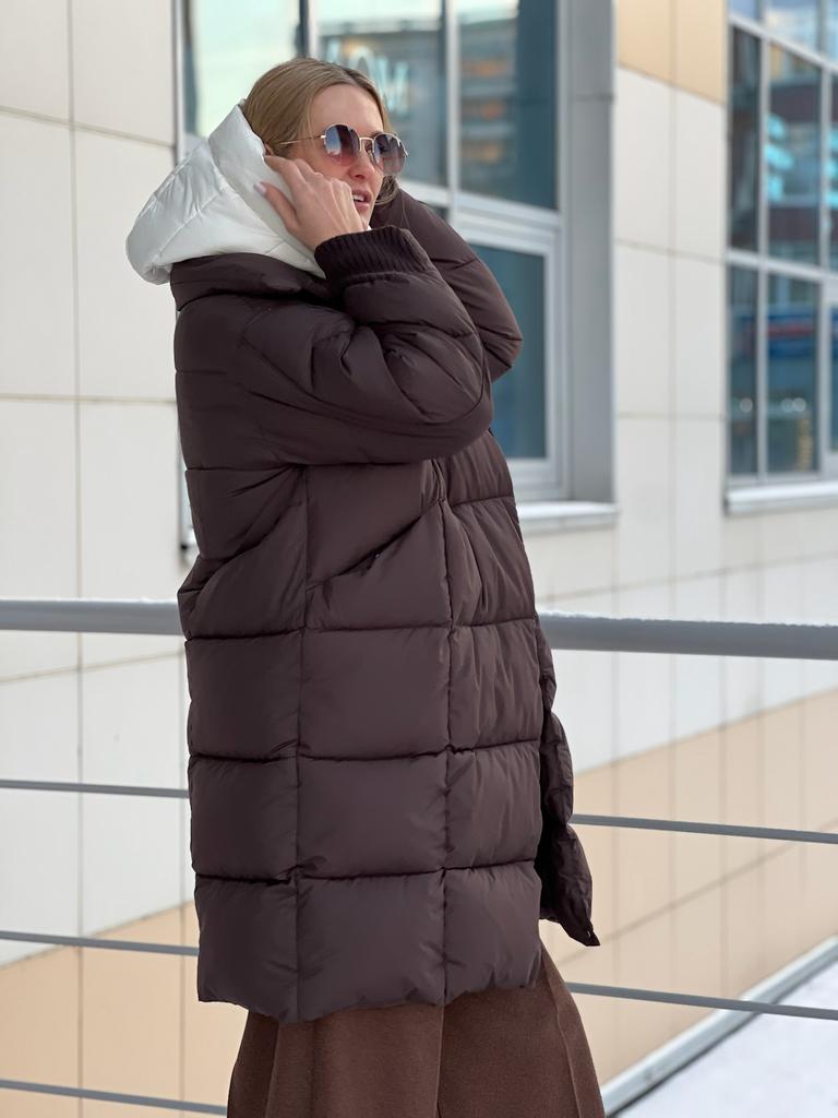 Зимнее пальто, шоколад