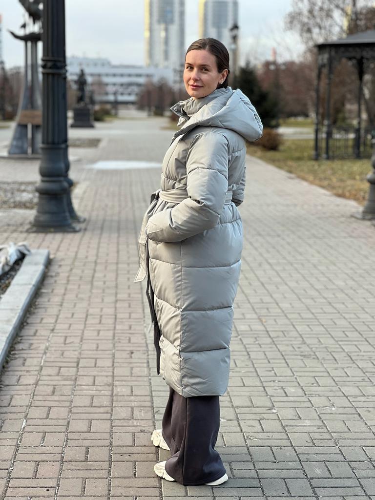 Зимнее пальто, фисташка