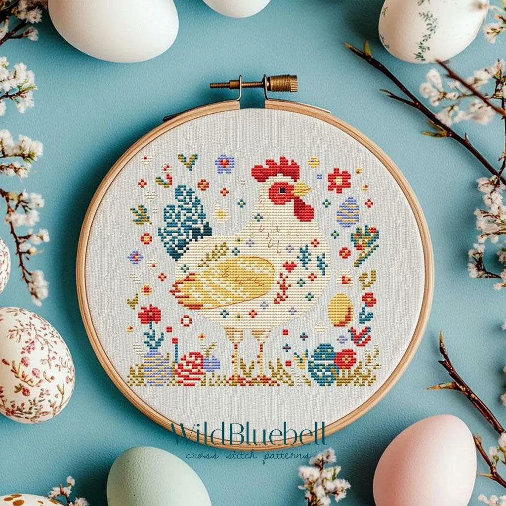 Яйца в порядке! Электронная схема вышивки крестиком
