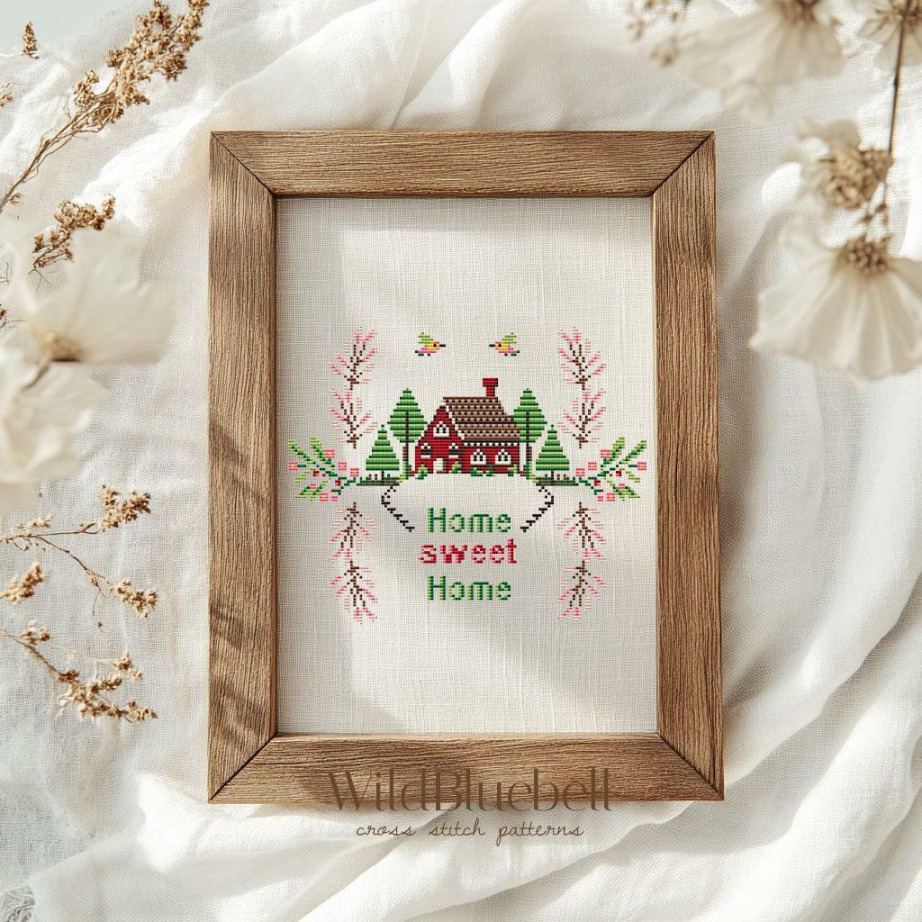 Клубничное настроение. Электронная схема вышивки крестиком