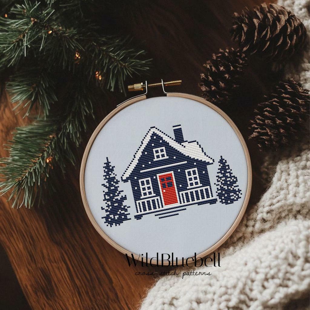 Лесная тишина. Электронная схема вышивки крестиком