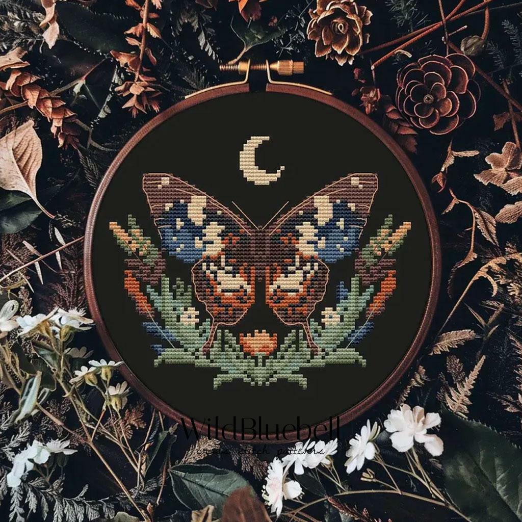 Лесное колдовство. Электронная схема вышивки крестиком