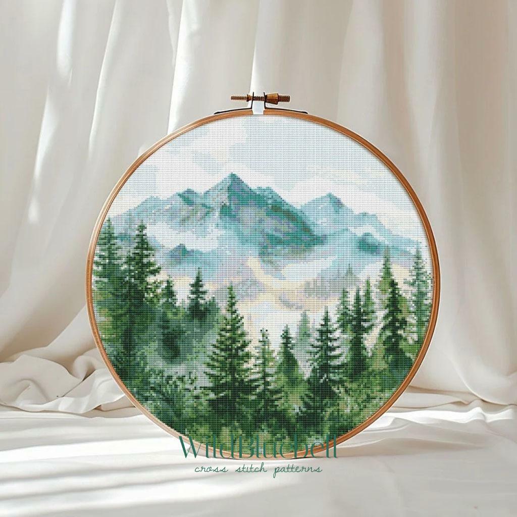 Зов вершин. Электронная схема вышивки крестиком