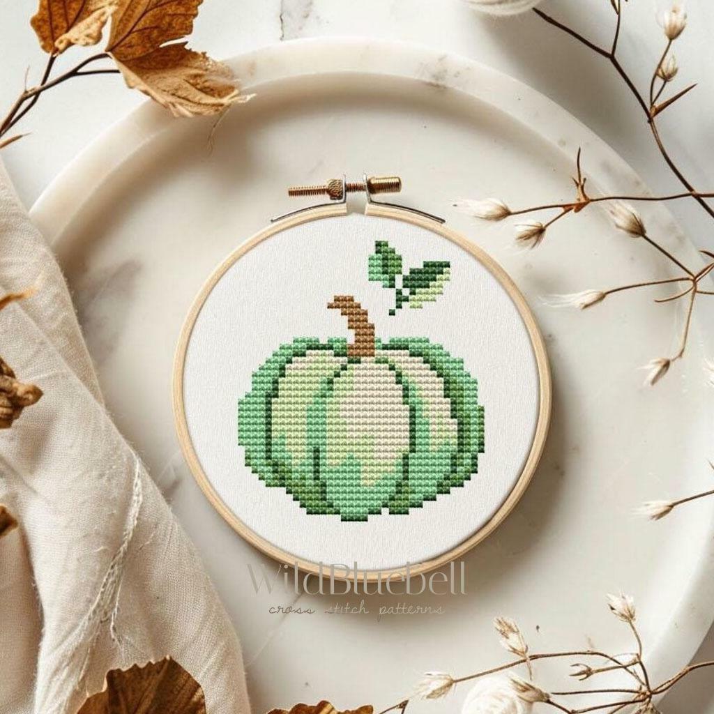 Мини-тыква. Электронная схема вышивки крестиком