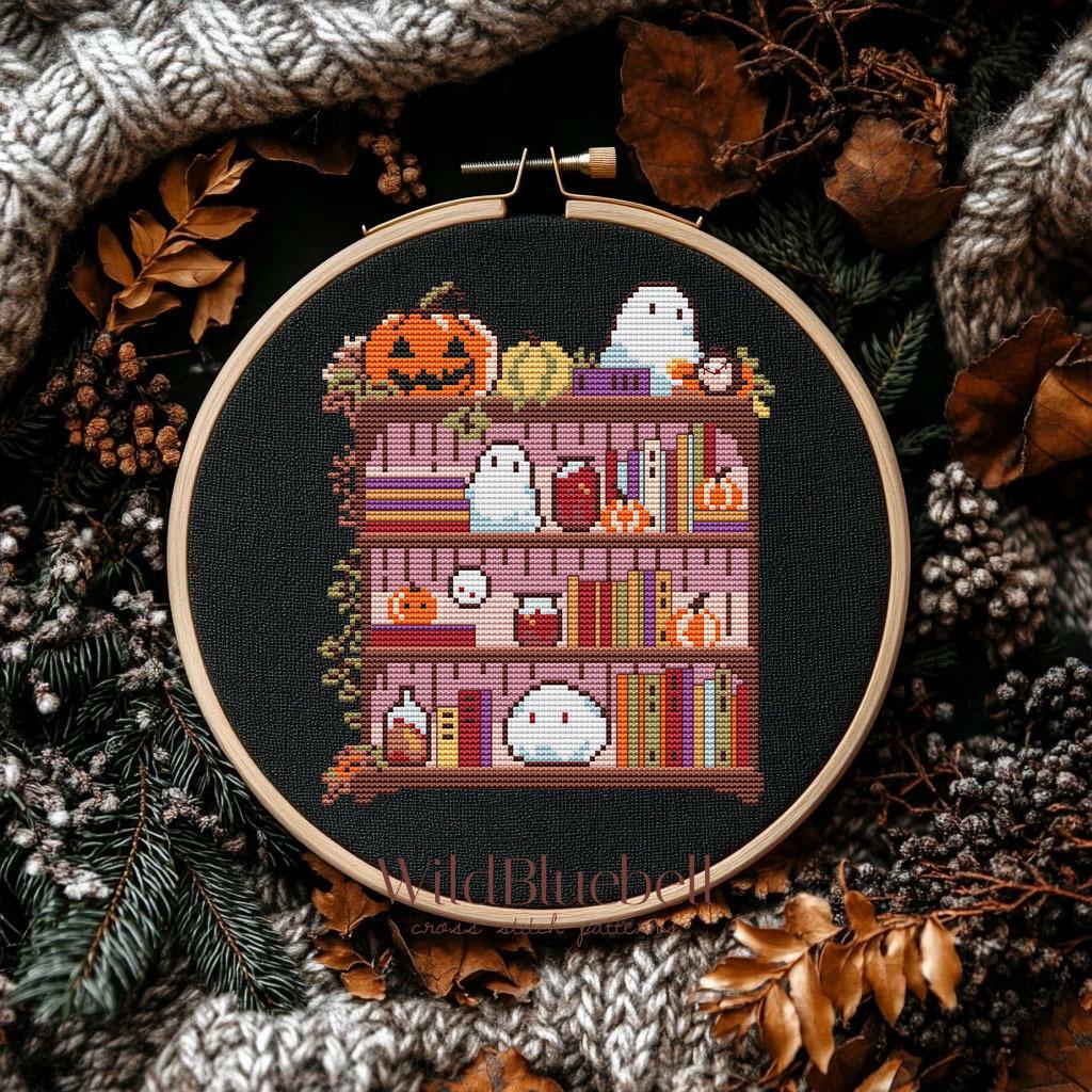 Читальный зал. Электронная схема вышивки крестиком