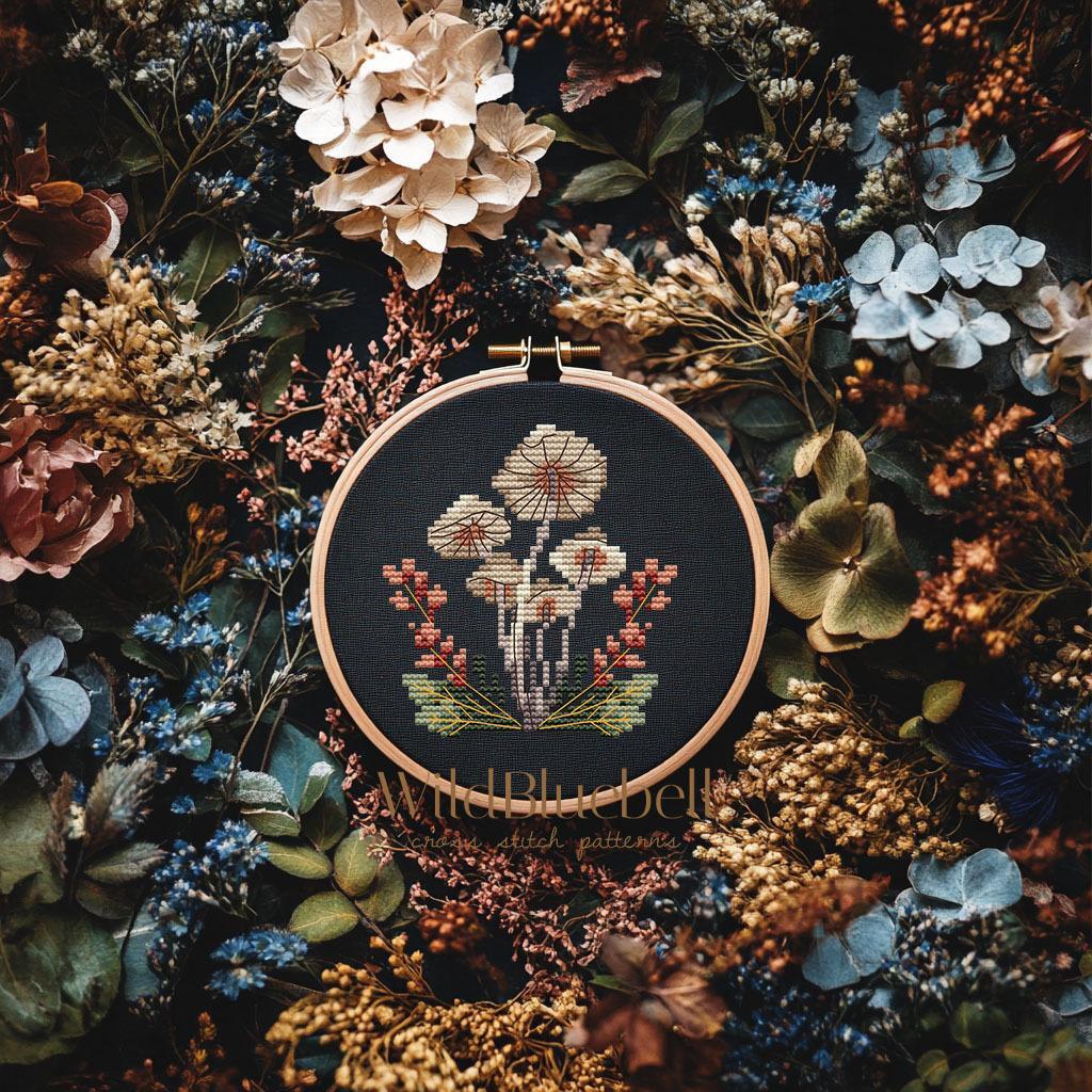 Сушёный лес. Электронная схема вышивки крестиком