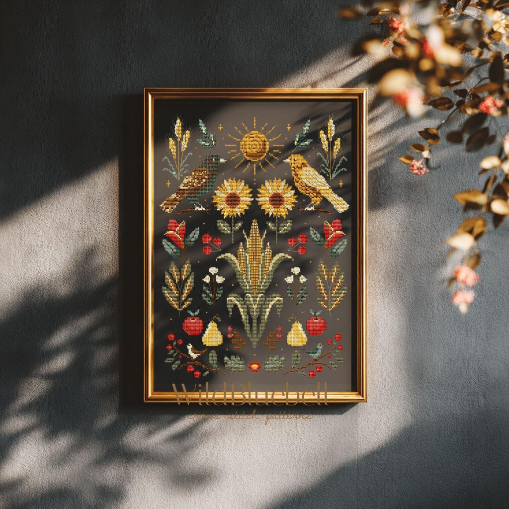 Ламмас (Август). Электронная схема вышивки крестиком