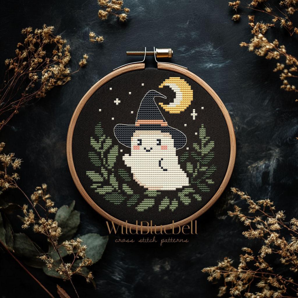 Лунный Бу. Электронная схема вышивки крестиком