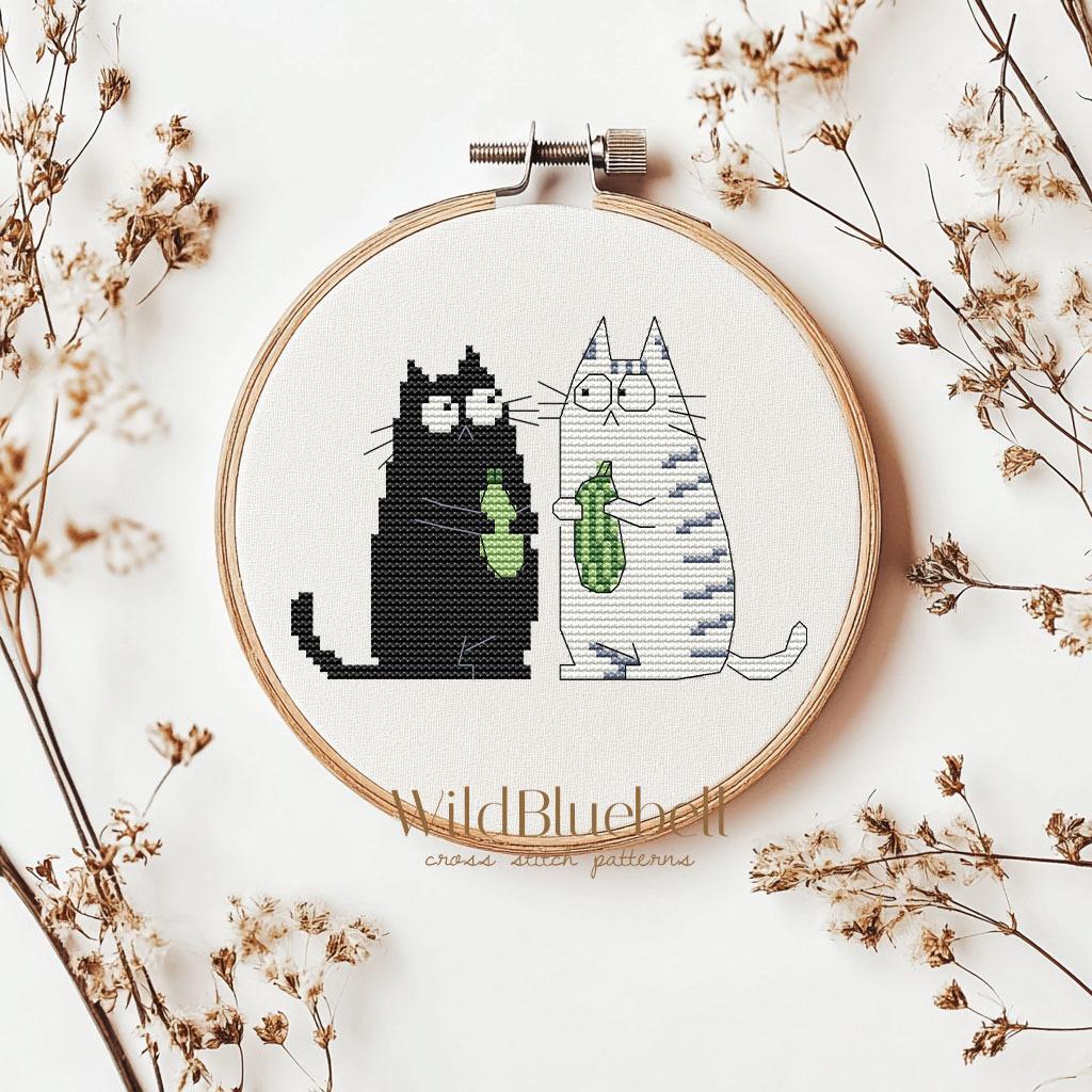 Обмен подарками. Электронная схема вышивки крестиком