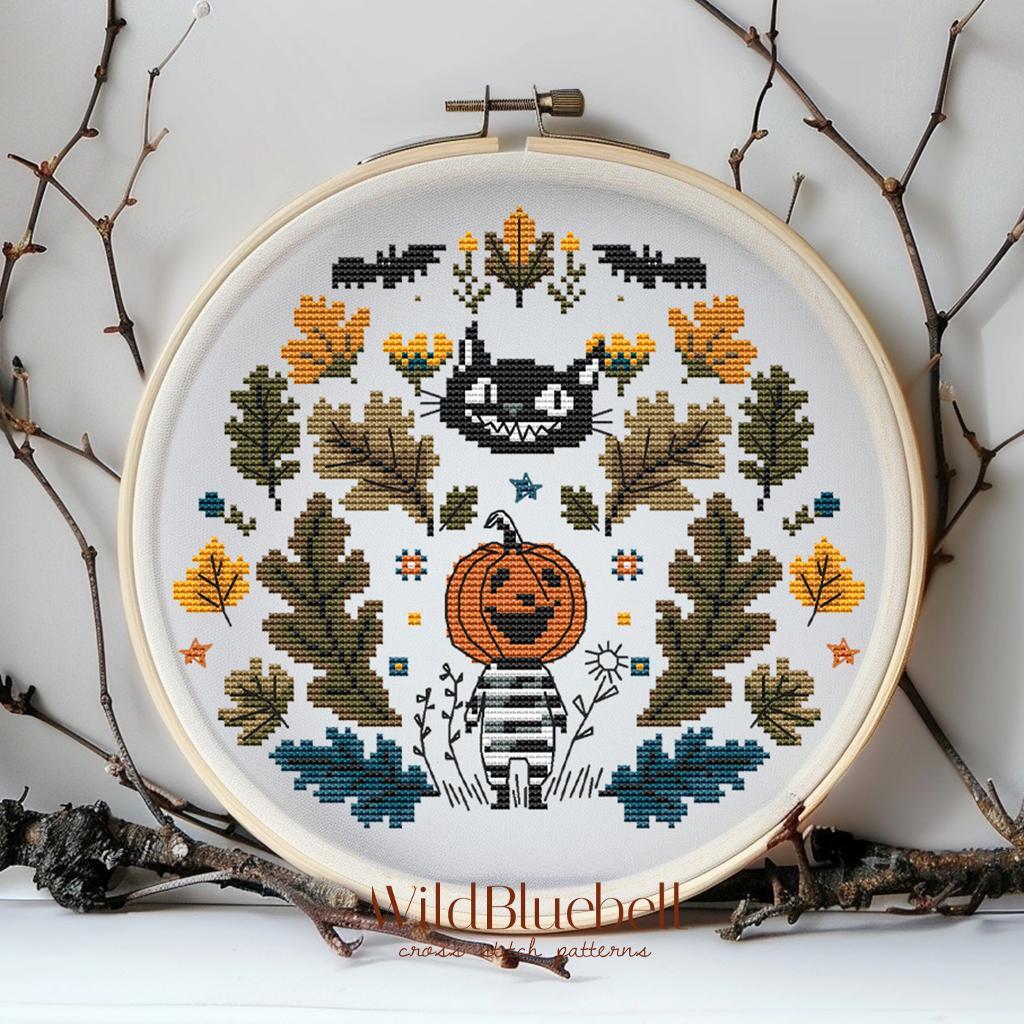 Trick or Treat. Электронная схема вышивки крестиком