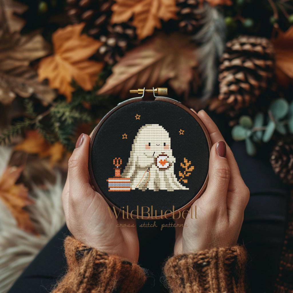 Буу вышивает. Электронная схема вышивки крестиком