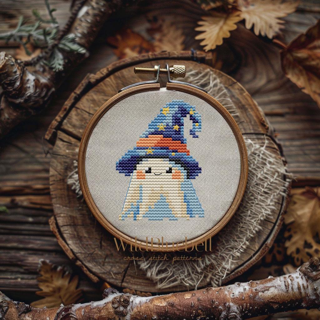 Волшебник. Электронная схема вышивки крестиком