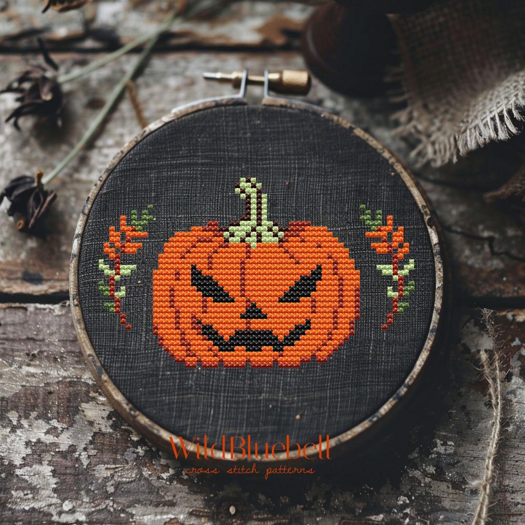 Джек о Лантерн. Электронная схема вышивки крестиком