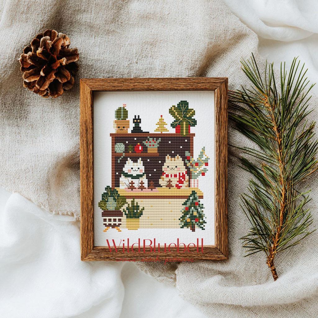 Магазин печенья. Электронная схема вышивки крестиком