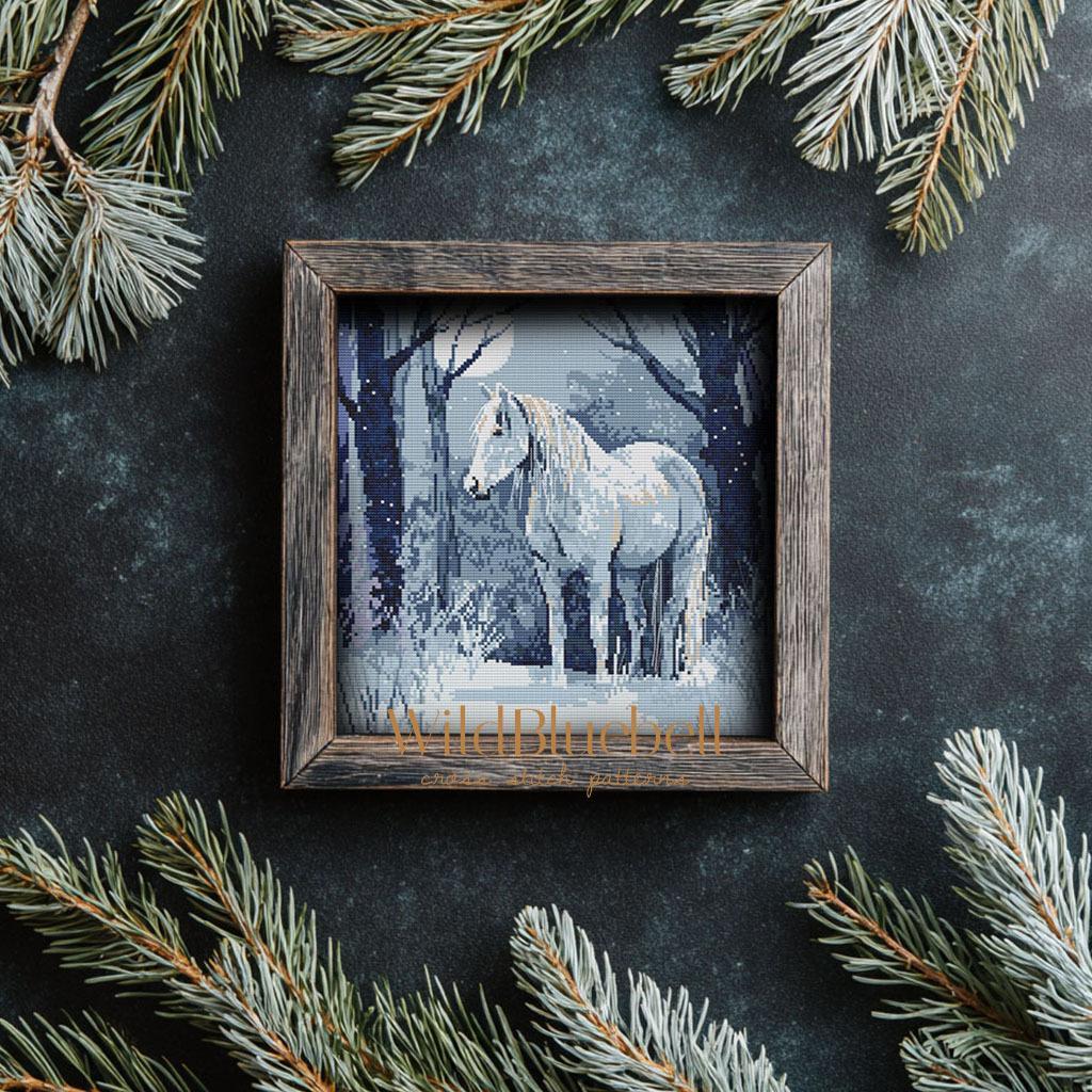 Ледяная тропа. Электронная схема вышивки крестиком