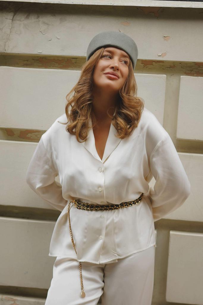 Шляпа таблетка из шерсти