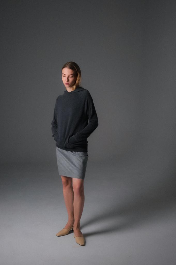 Худи из кашемира и шелка