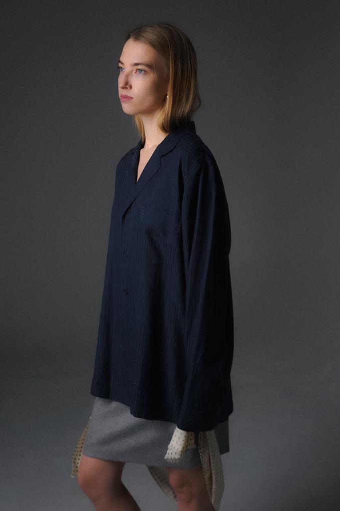 Рубашка из хлопка и шелка Hugo Boss