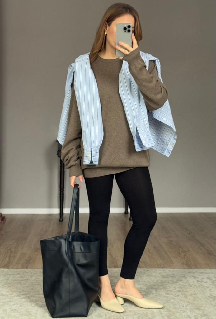 Свитер из смесовой шерсти оверсайз