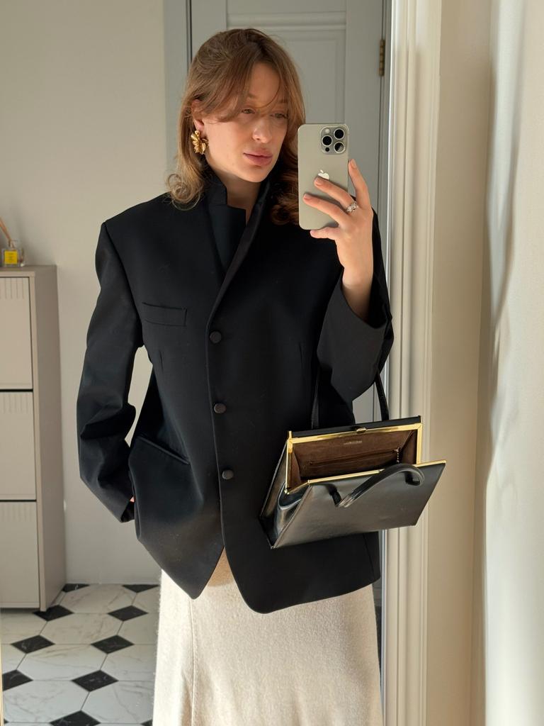 Пиджак смокинг из шерсти