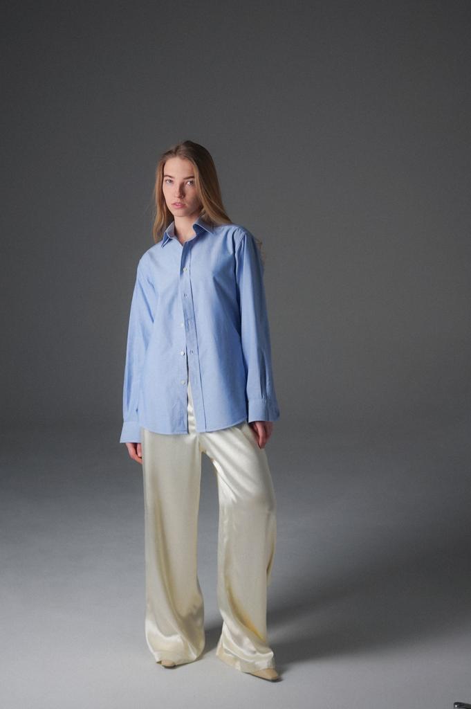 Итальянская рубашка из хлопка оксфорд