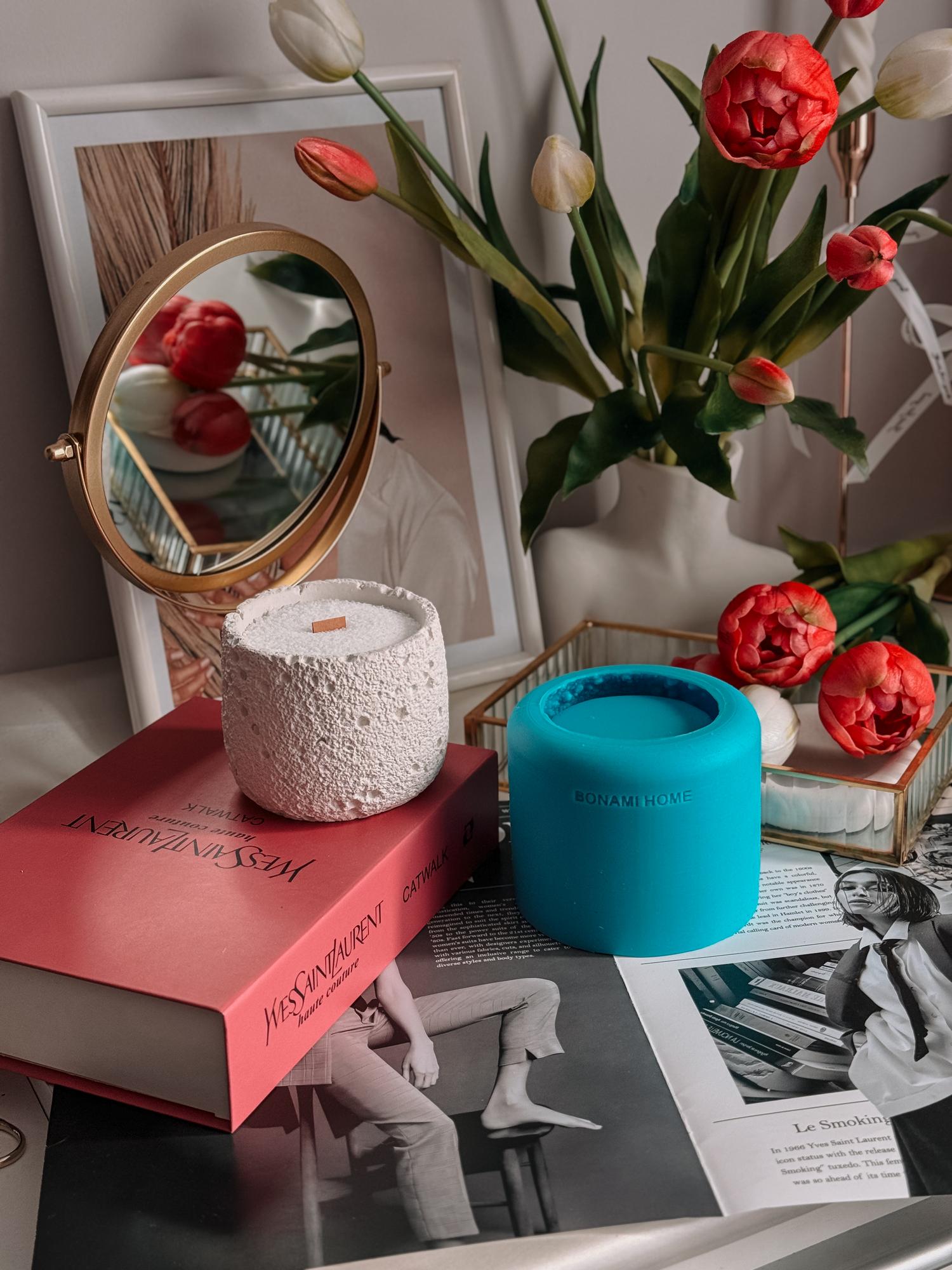 Силиконовая форма стакан для свечей 245 мл