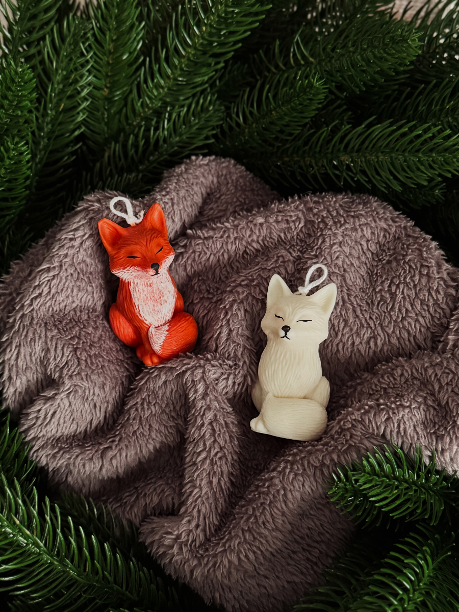 Силиконовая форма для свечей "Лисичка" размер S