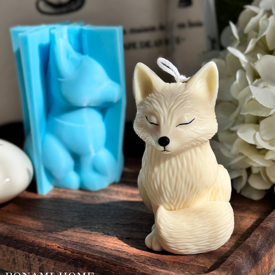 Силиконовая форма для свечей "Лисичка" размер М