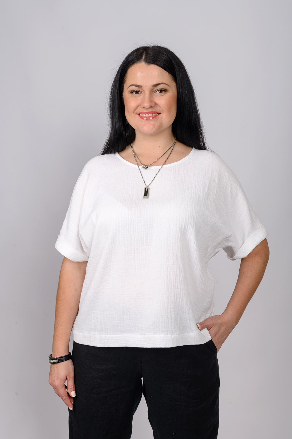 Летняя блуза из муслина