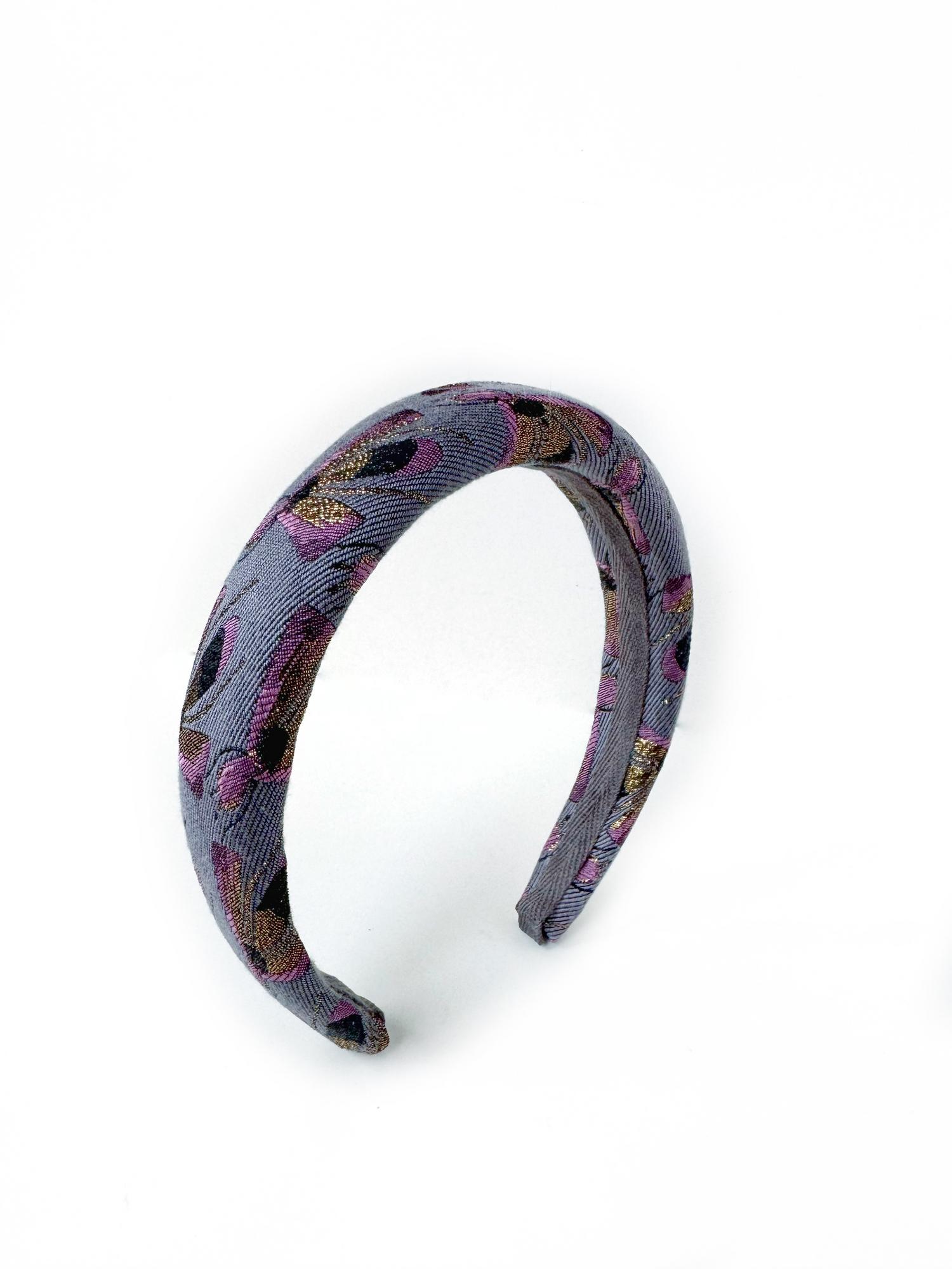 Ободок для волос из жаккарда Gucci графит