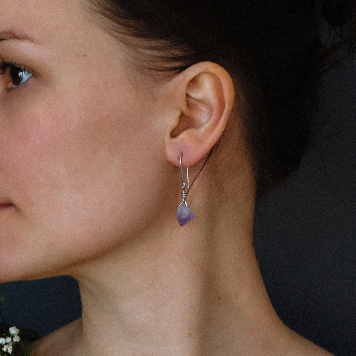 Amethyst Due Earrings