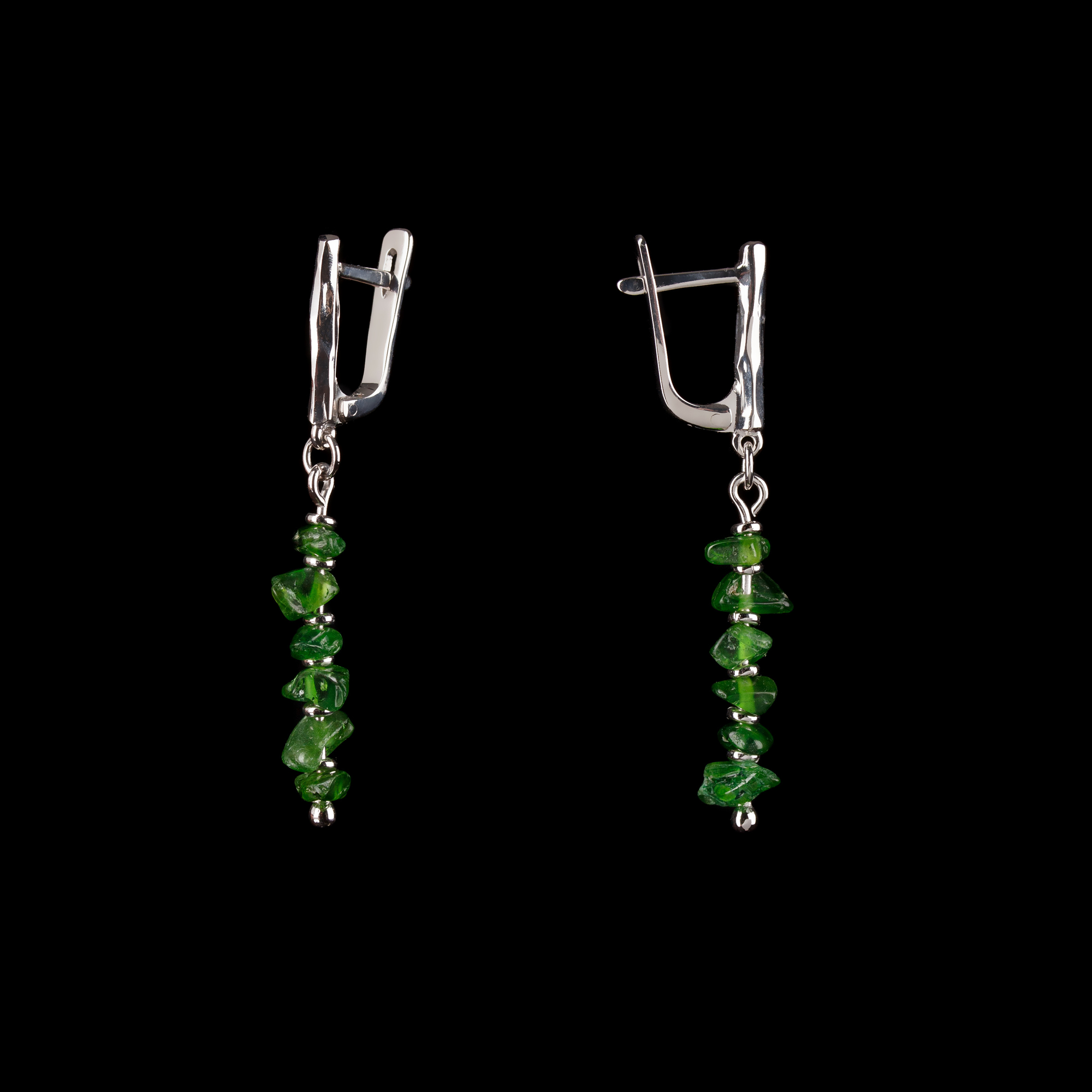 Chromodiopside Drops Earrings