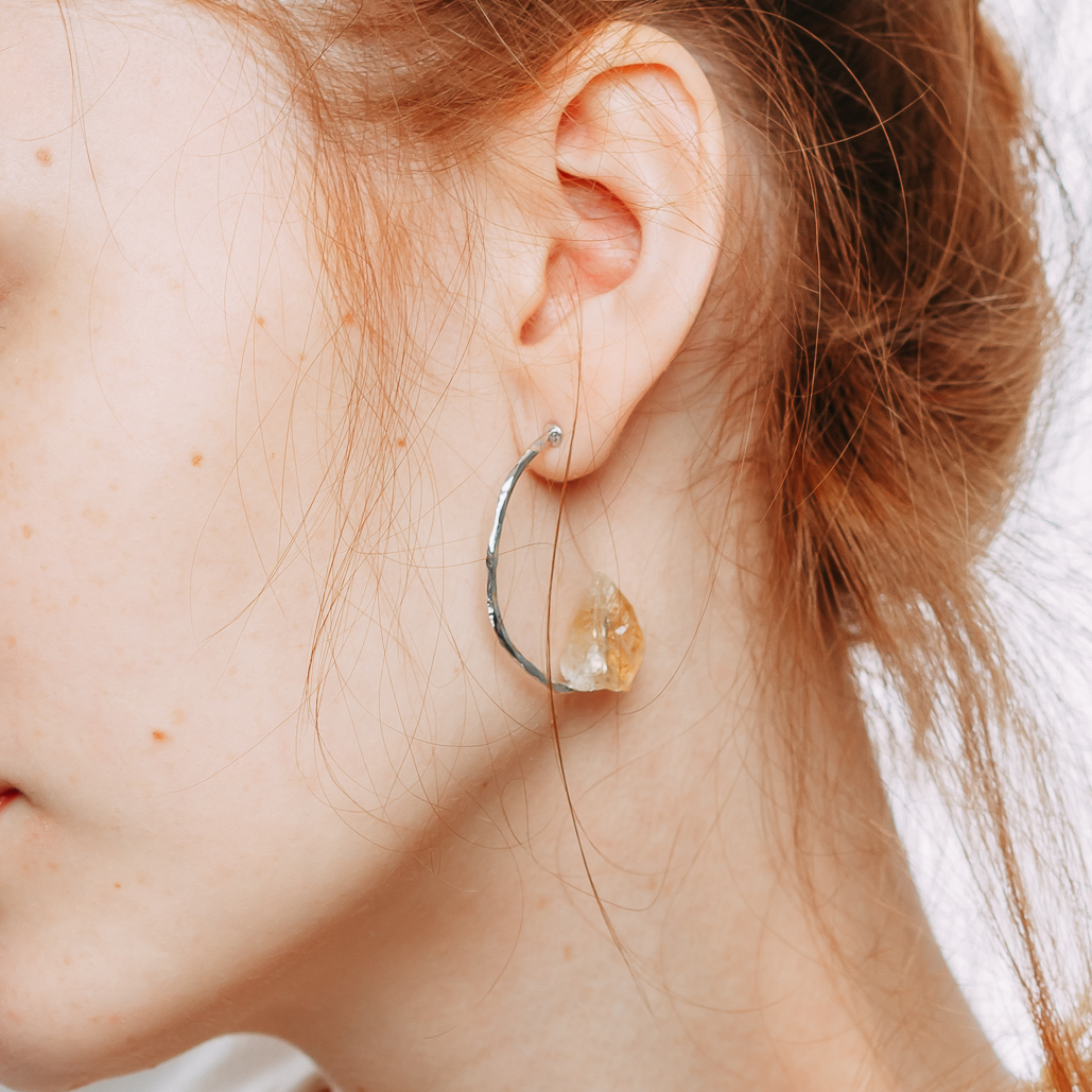 Earrings Wild Citrine