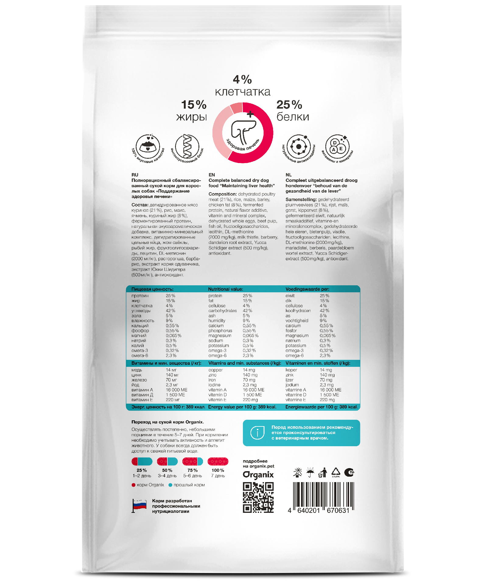 Hepatic сухой корм для собак "Поддержание здоровья печени"