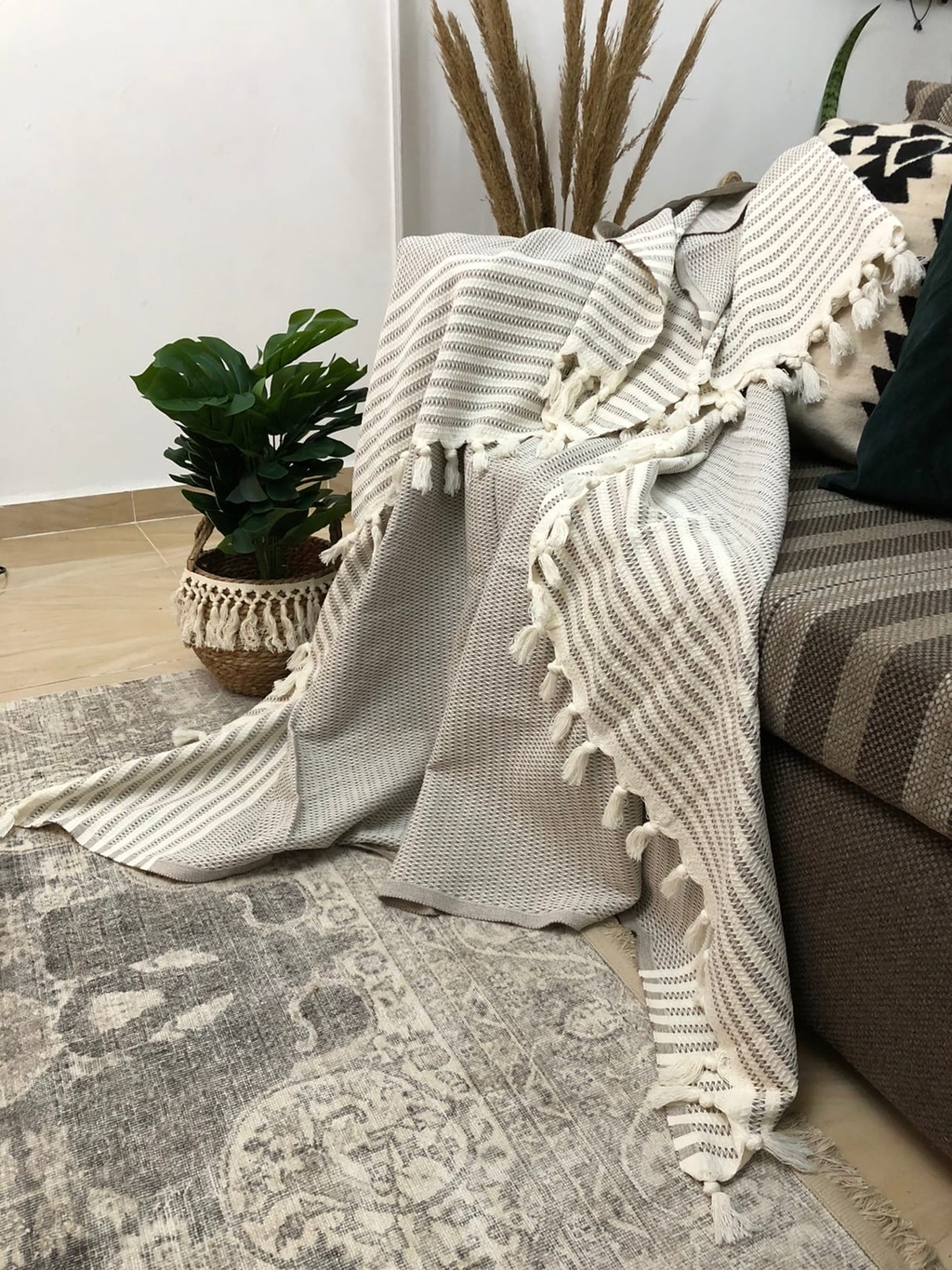 Плед кофе с молоком