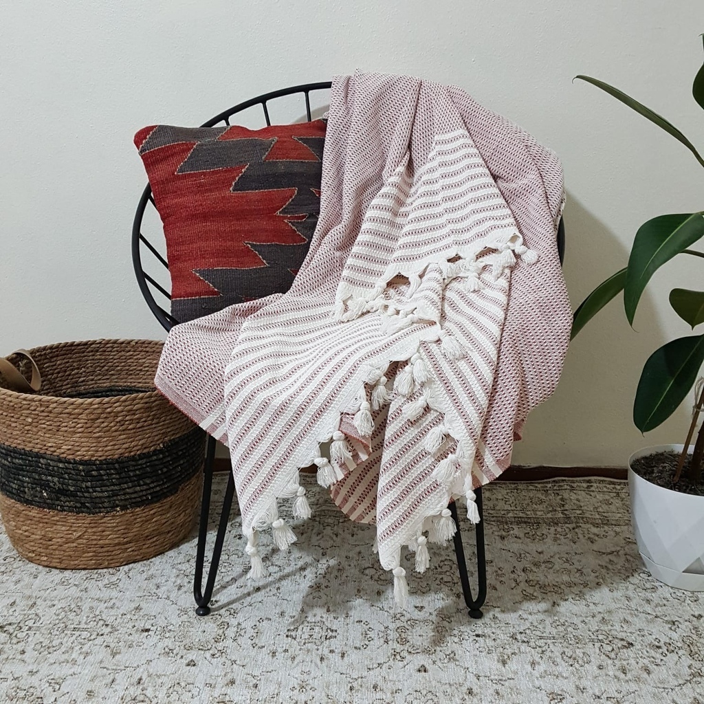 Плед красный