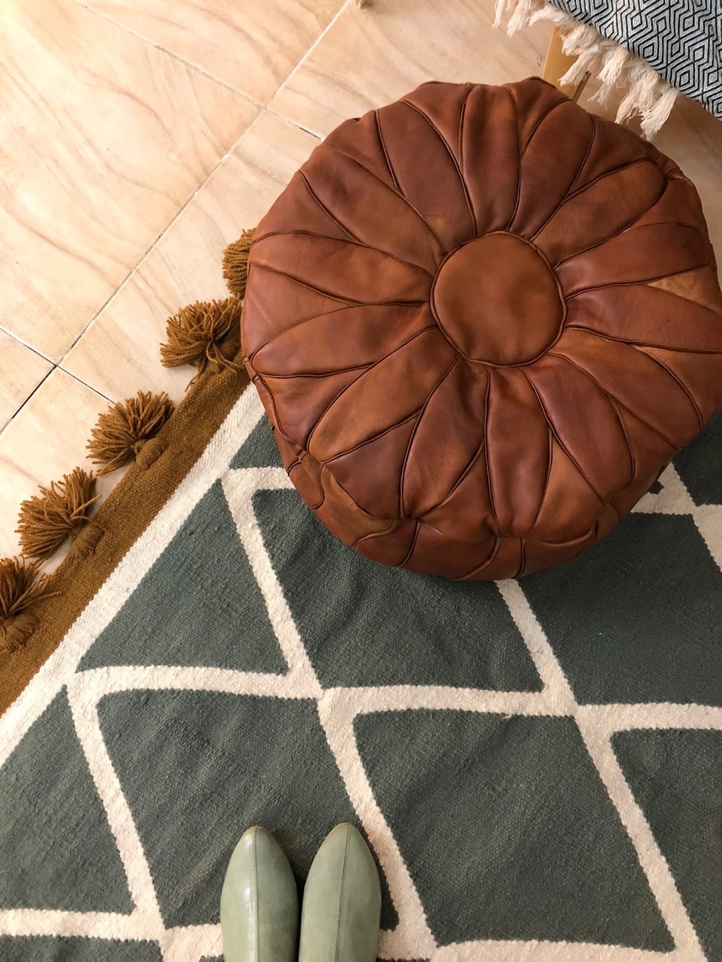 Пуф кожа овцы