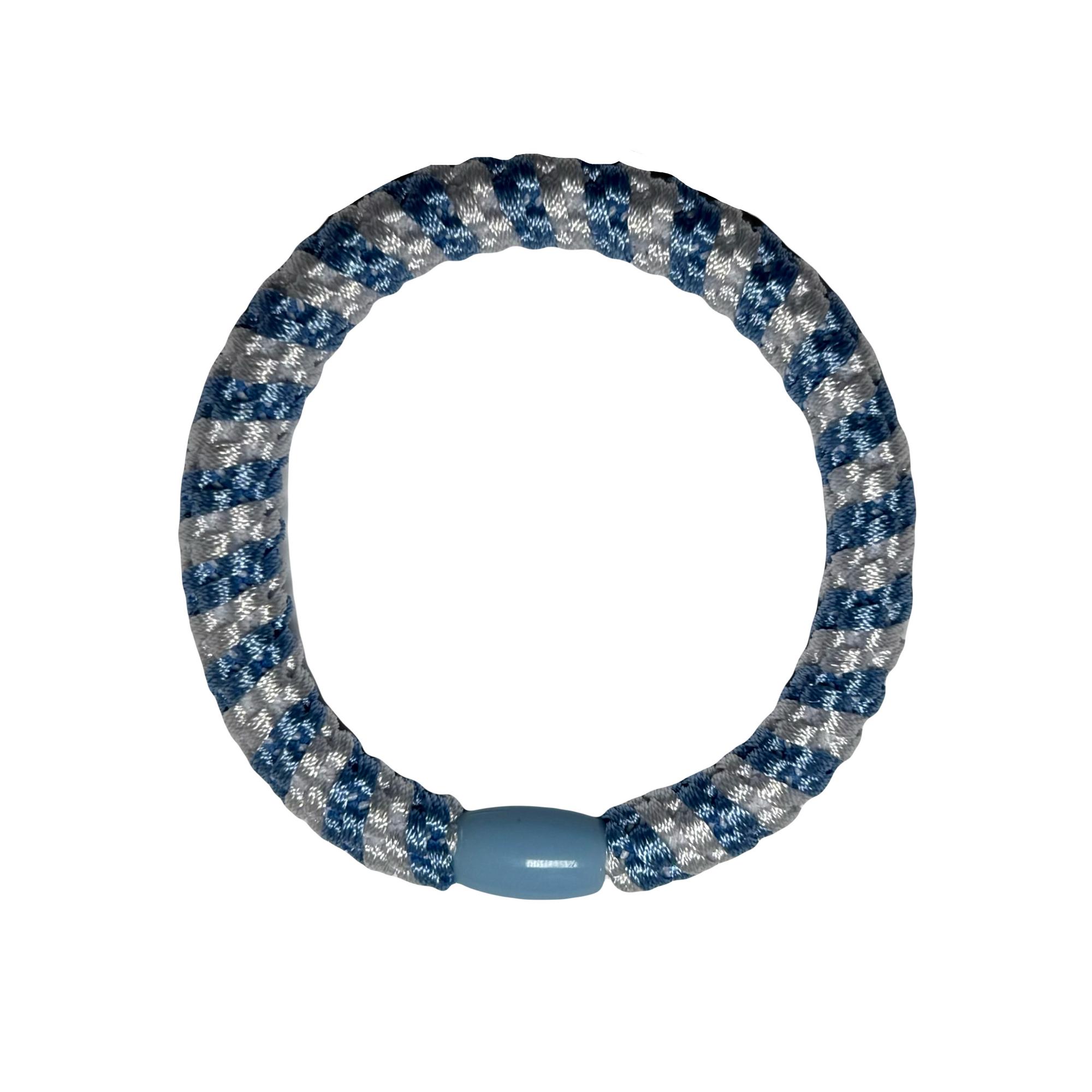 WHITE AND BLUE ELASTIC