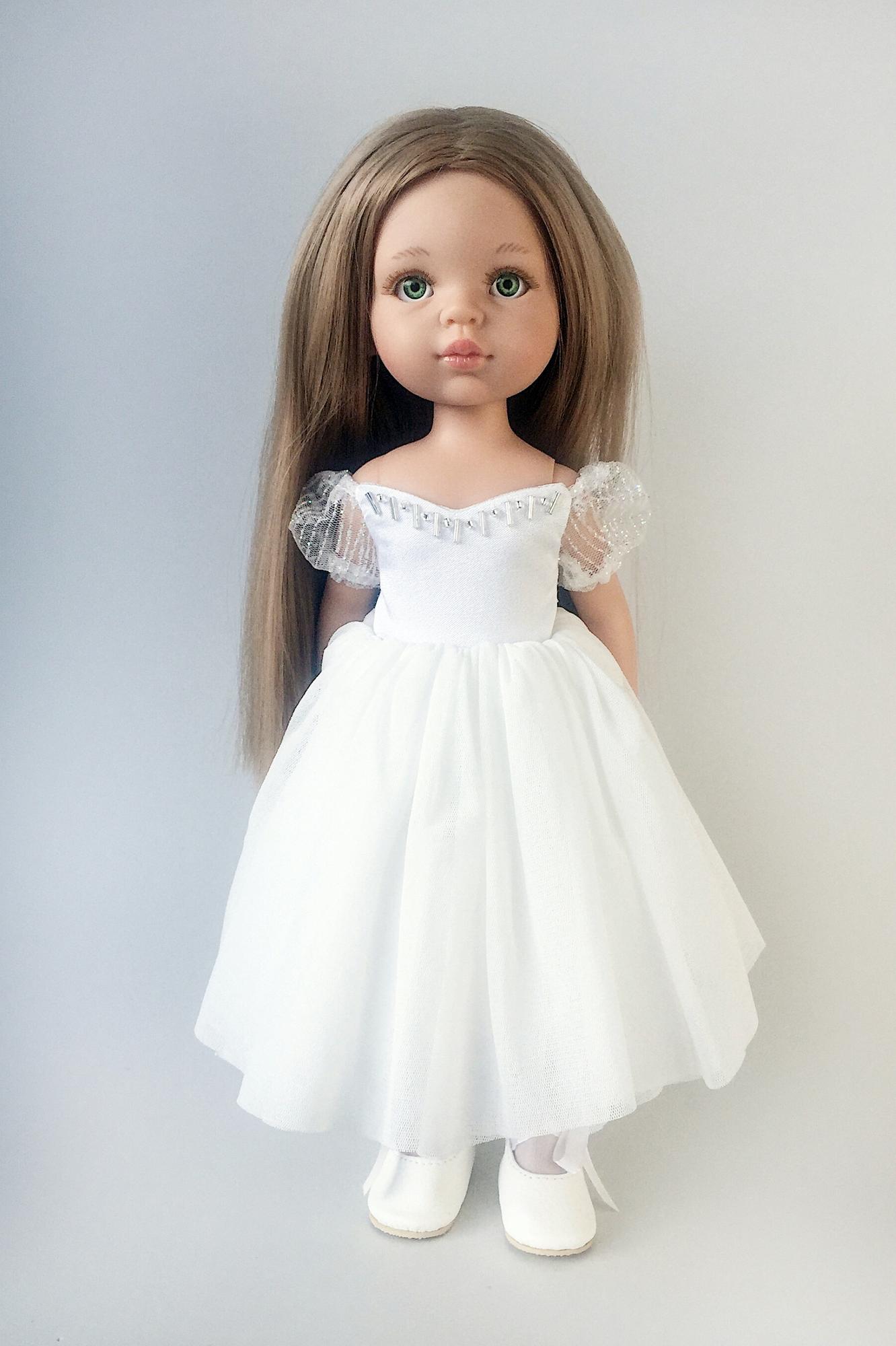 Кукла балерина Анна Паола Рейна с длинными волосами