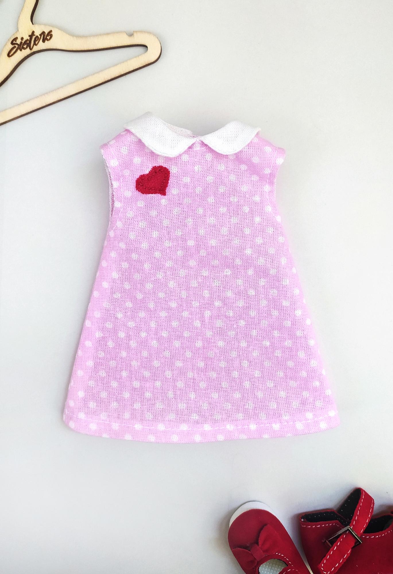 Платье хлопковое розовое