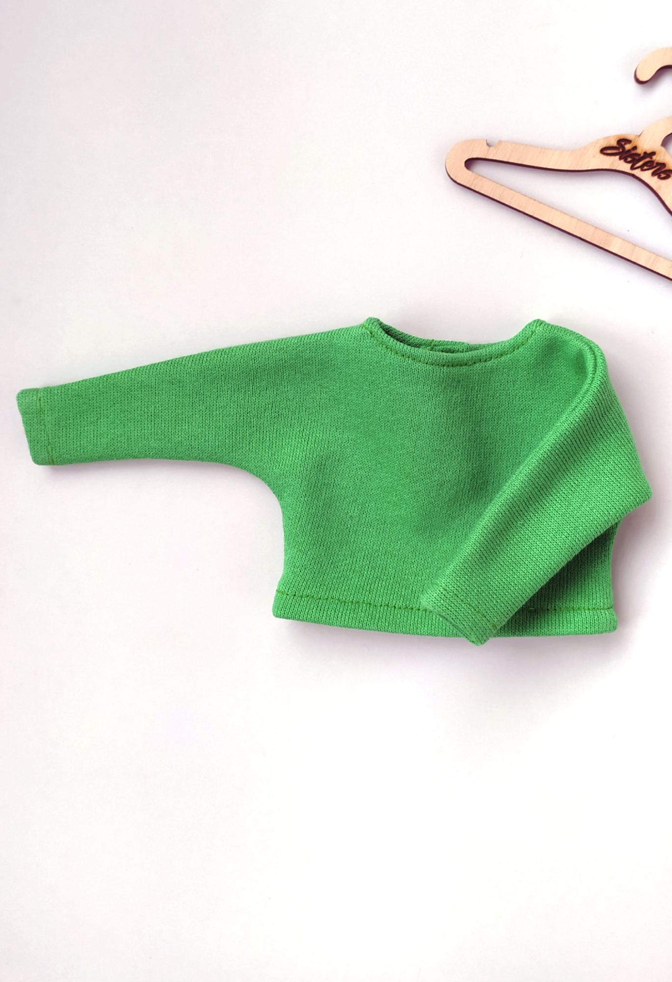 Свитер теплый салатовый