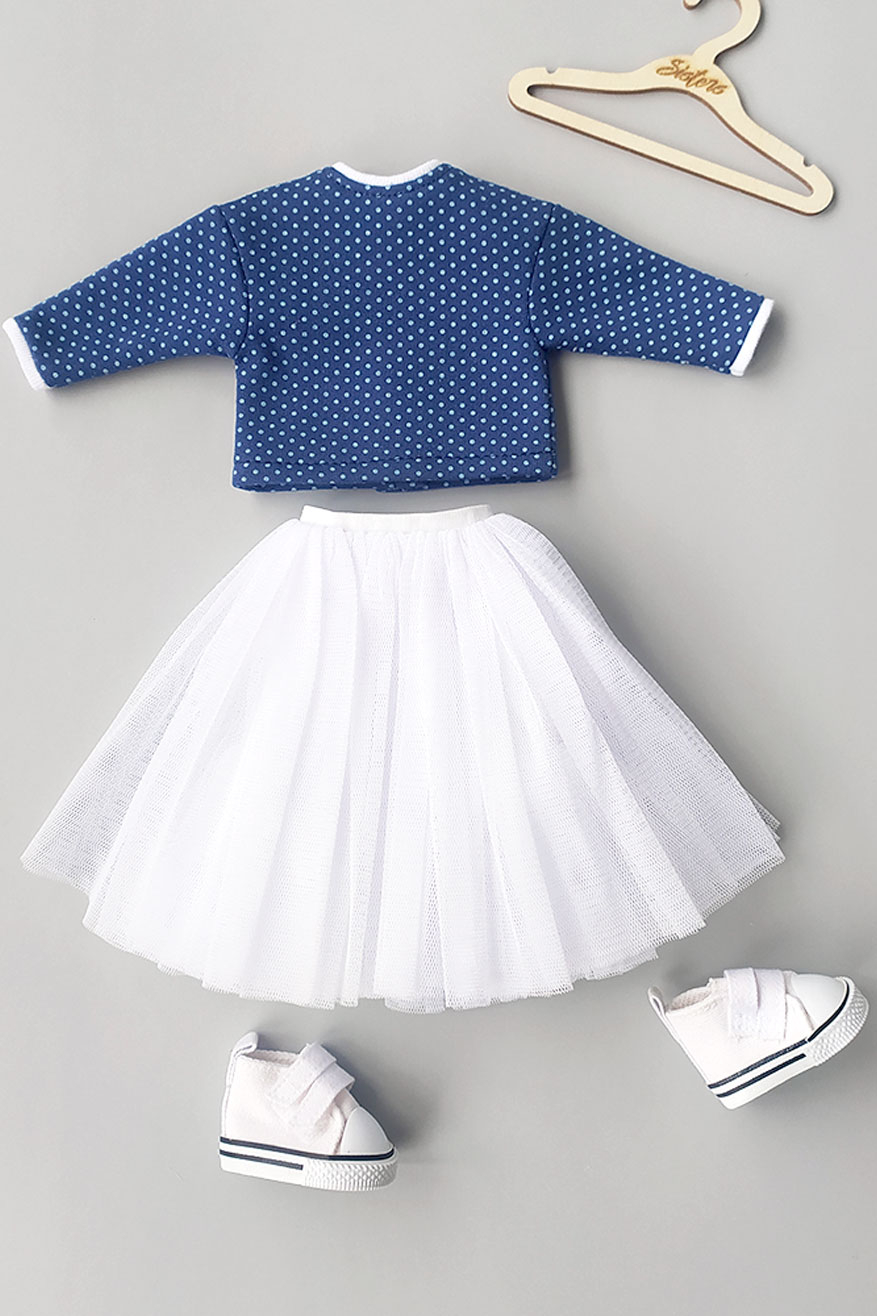 Комплект Облачко и тучка Свитшот, юбка, кеды